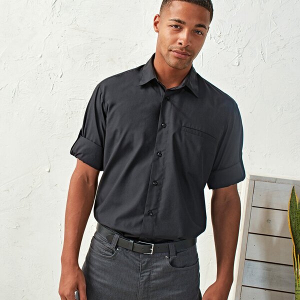 Roll sleeve poplin shirt Thumbnail