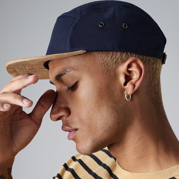 Suede peak 5-panel cap Thumbnail