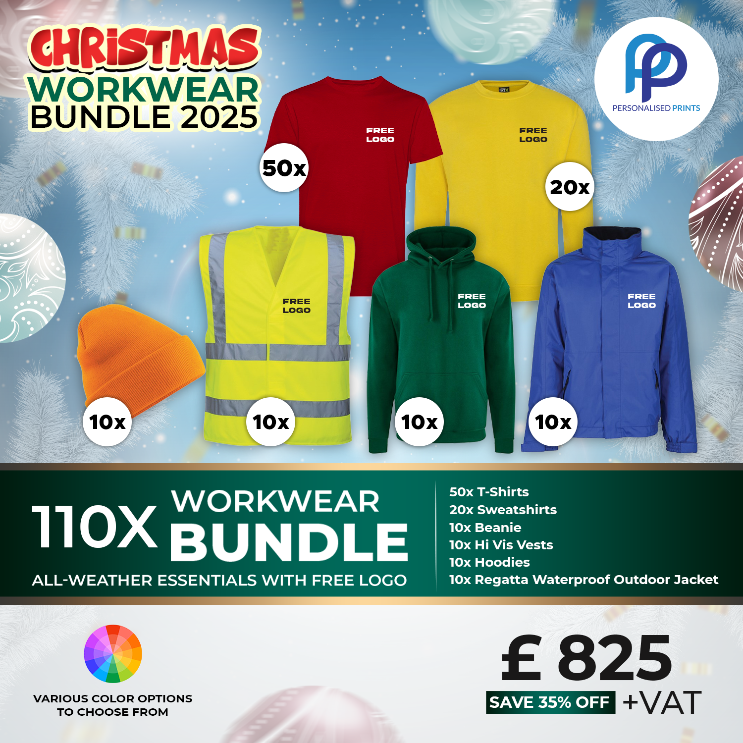110X Christmas workwear bundle