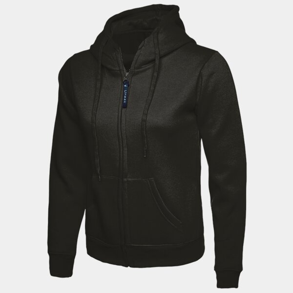 Ladies Classic Full Zip Hooded Sweatshirt Thumbnail