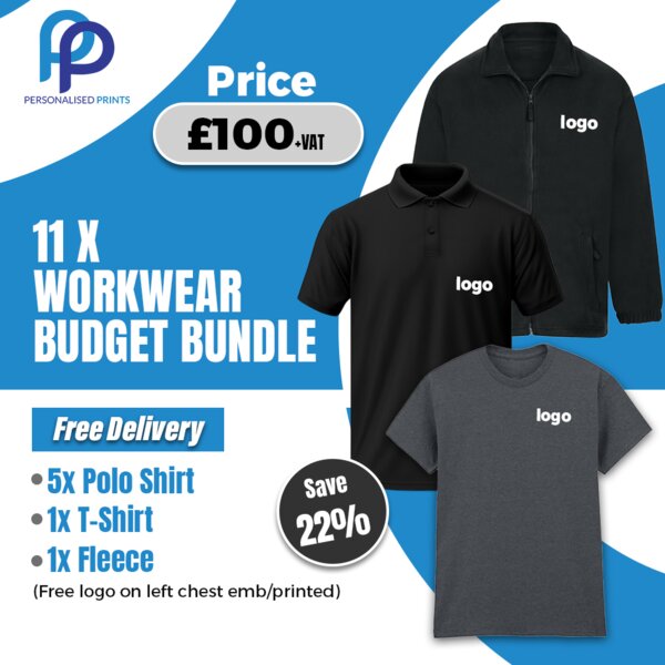 11 X Personalised Exclusive Workwear Budget Bundle Thumbnail