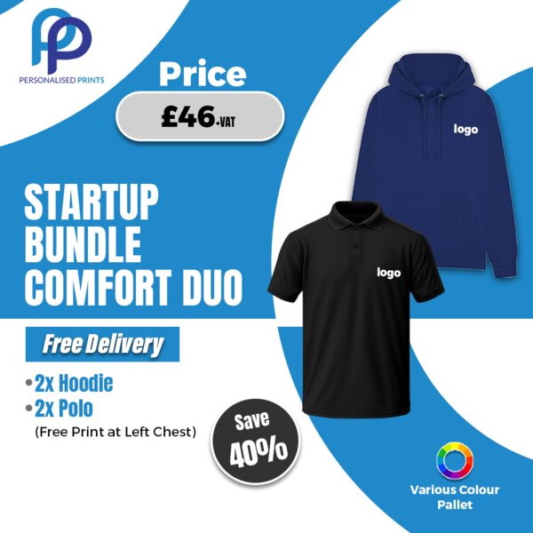 Startup Bundle Comfort Duo With Free Left Chest Logo Thumbnail