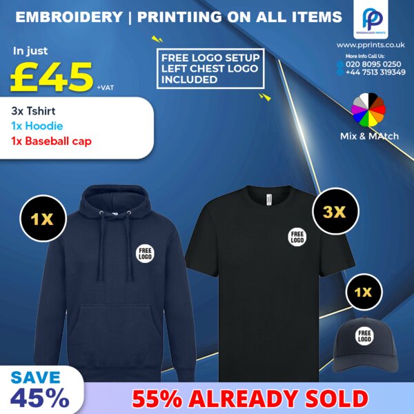 Casual Comfort Trio with a Free Logo Thumbnail