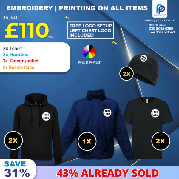 Winter Ease Workwear Ensemble with Free Left Chest Logo, Embroidered & Printed Thumbnail