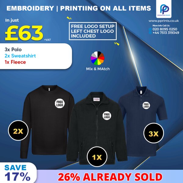 Winter Blend Comfort Collection with Free Left Chest Logo, Embroidered & Printed Thumbnail