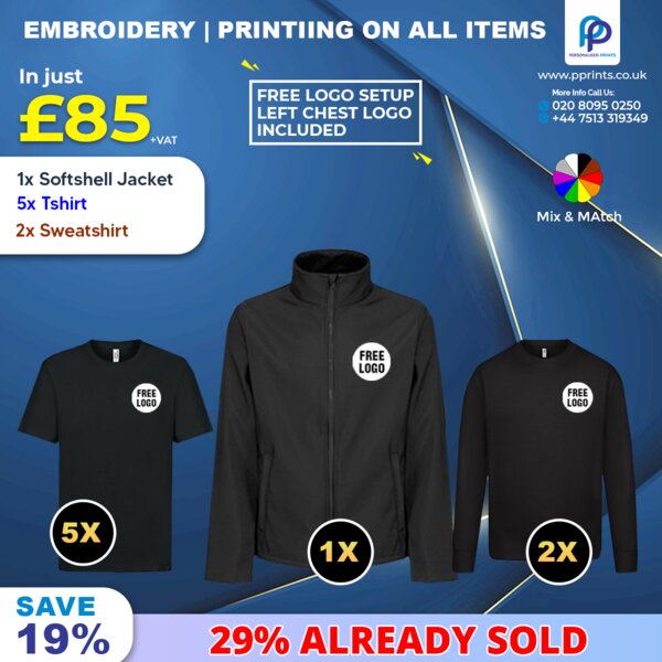 Economic Winter Workwear Bundle with Free Left Chest Logo, Embroidered & Printed Thumbnail