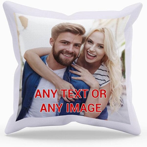 Personalised cushion or a photo Custom pillow | Memorable personalised pillows with cushion Cover gift for Promotion, Grandad, Father's Day,Wedding, Valentine Thumbnail