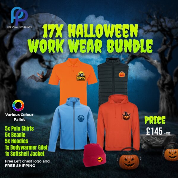 Halloween 17X Work Wear Bundle + Free Left Chest Logo Thumbnail