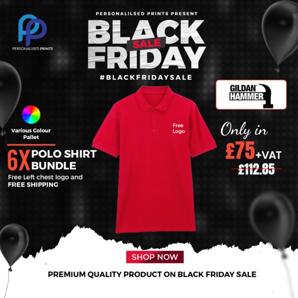 Black Friday 6X Polo Shirt Bundle + Free Left Chest Logo Thumbnail