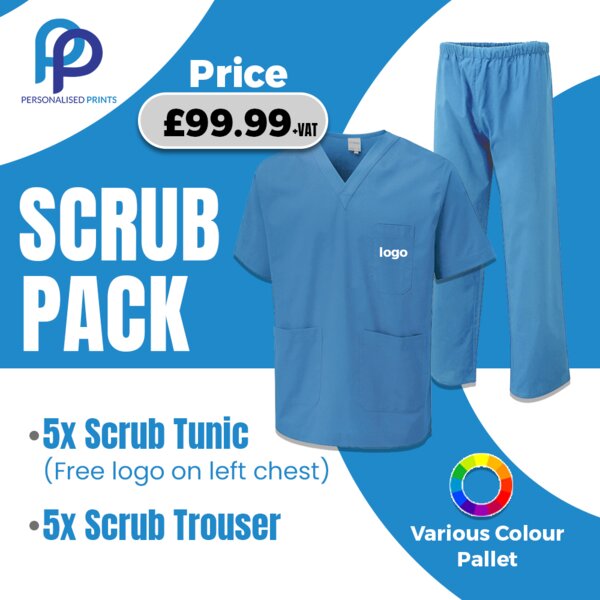Scrub Pack Bundle + Free Left Chest Logo Thumbnail