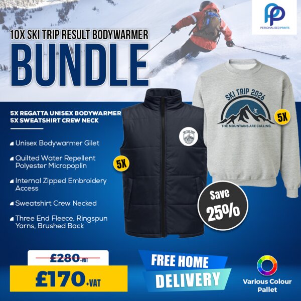 10X Ski Trip Result Bodywarmer Thumbnail