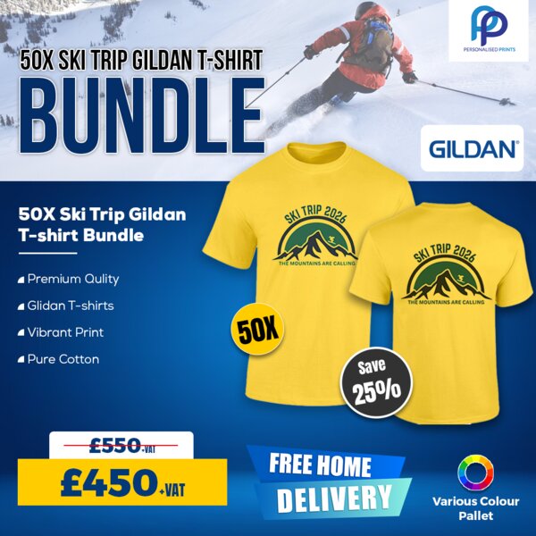 50X Ski Trip Gildan T-Shirt Bundle Thumbnail